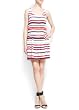 Mango Women's Loose-fit Multicolor Striped Dress Mango Women's Loose-fit Multicolor Striped Dress