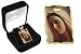 Beautiful 24k Gold Layered GL Spiritual Mary Portrait Photo Laser Charm Necklace - 18