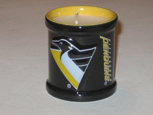 PITTSBURGH PENGUINS Team Logo Embossed Scented Decorative VOTIVE CANDLE
