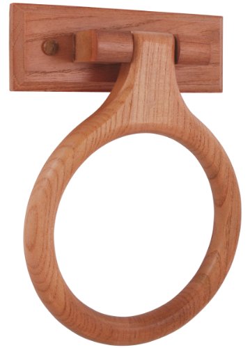 LDR 165 9840CP Rustic Oak Towel Ring