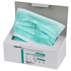 Mundschutz Mundschutzmasken 3-lagig gr�n 50 St�ck mit B�ndern zum Binden Einmal OP Masken Profi Gesichtsmasken 99,5% Filter Original Tiga-Med Qualit�t