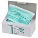 Mundschutz Mundschutzmasken 3-lagig gr�n 50 St�ck mit B�ndern zum Binden Einmal OP Masken Profi Gesichtsmasken 99,5% Filter Original Tiga-Med Qualit�t