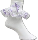 Fancy Lace and Ribbon Bobby Socks Available in 15 different colors