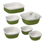 Best price CorningWare Etch 7 Piece Bakeware Grass