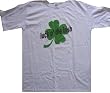LUCK O' THE IRISH / SHAMROCK - Irish Designs - White T-shirt