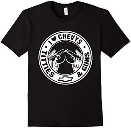 Men's I Love Chevys Guns and tittles XL Black