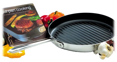 All-Clad Stainless Bonded 12-Inch Round Nonstick Grille Pan with Recipe Book