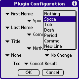 TextFormat Plugin for HanDBase PalmOS downloadable Software