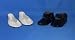 Black Mary Jane Shoes and White Sparkle Flats. Fit Dolls Such as American Girl® and Bitty Baby®.