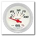 Equus 1-1/2 Oil Pressure Gauge White Face Dial