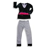 Rubbies - Girls Long Sleeve Pant Set, Black, White