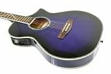 LINDO *SLIM* PURPLE ELECTRIC / ELECTRO ACOUSTIC GUITAR + BUILT-IN CUSTOM LCD