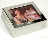 Classic Silver Jewelry Box with Photo Frame