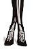 LissKiss Black With Printed Skeleton Bones (Halloween) - Stockings