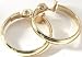 Monet Large Polished Hoop Clip Earrings GOLD