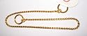 Hexagon Chain Choke Gold - Med 22"L