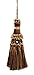 Elegant Dark Brown, Sand Key Tassel / 4 Inch Tassel, 3.5 Inch Loop Style# NKT - Espresso Latte D2A2