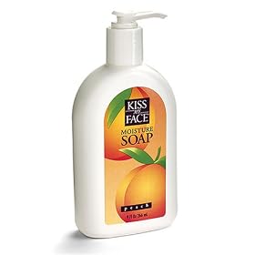 Kiss My Face Moisture Soap, Peach, 9 fl oz (266 ml)
