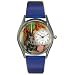 Whimsical Watches Women's Scuba Diving Black Skin Leather Watch #S0810014