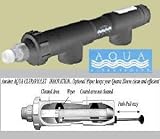 57 Watt Uv Sterilizer W/wiper  2 Unions Black 3200gph, Aquarium Uv Sterilizers  Parts