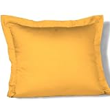 fleuresse - 9100-2349 - Taie d'oreiller zippée - 35 x 40 cm - En satin mako - Jaune or - 100% coton (Import Allemagne)
