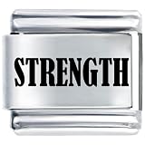 Strength Italian Charms Bracelet Link