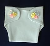 Aqua Tri-Colored Flower Diaper Cover
