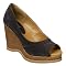 Mossimo® Delia Stacked-Heel Peep Toe Sandals - Brown