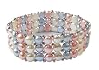 3 Rows of Fresh Water Multi-Colored Pearls with Sterling Silver