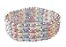 3 Rows of Fresh Water Multi-Colored Pearls with Sterling Silver