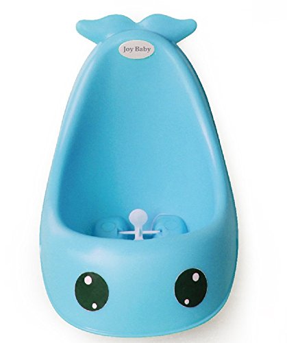 New Joy Baby Potty Training Urinal for Boys with fun aiming target (Blue Whale)