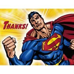  Superman Returns Thank You Notes - 8 Count