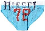 Diesel Men's Lukex Printed Brief, Turquoise, Small