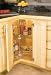 KV Lazy Susan Kidney Shaped 2 Wire Shelves 24 (Set) Chrome