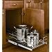 Rev-A-Shelf 5WB1-1218-CR 12" Single Pull-Out Chrome Wire Basket (18" Slides) - Wire-Chrome