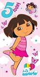 Dora The Explorer - Age 5 Birthday Card & Badge - 5th