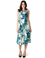 Per Una Pure Cotton Fit & Flare Floral Dress