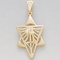 Star of David Pendant - 14K Gold