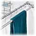 Use one rod for hanging a shower curtain or liner and the other rod for hanging towels / Quick Lock Assembly / Chrome Finish