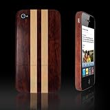 Gekiten iPhone 4 Wood Jacket Rosewood Mix2�yiPhone 4 ��p �ؐ� �W���P�b�g�i���h �V�^�� �u�i�j�z GE-JKTIPN4002-RM2 �摜