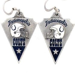 Indianapolis Colts Dangle Earrings - NFL Football Fan Shop Sports Team Merchandise