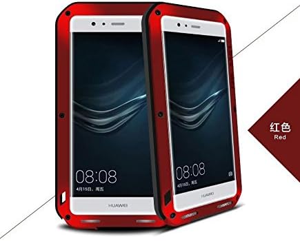 P9 Case, Love Mei Shockproof Waterproof Dust/Dirt/Snow Proof Aluminum Metal Corning Gorilla Glass Case Cover for Huawei P9
