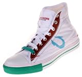 True Religion - TRUE RELIGION Brand Jeans Dylan Hi Top Mens Shoes Canvas White/Brown/Teal
