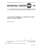 ISO 2121:1972, Liquid chlorine for industrial use -- Determination of water content -- Gravimetric method