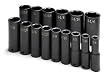 SK Hand Tools 4045 15-Piece 1/2-Inch Drive 6 Point Deep Fractional Impact Socket Set
