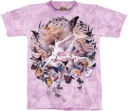 The Mountain Revelation Fairy Butterfly Fantasy Short Sleeve Tee T-shirt