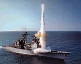 M F Winter USS Cowpens (CG 63) Launches SM 2