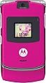 Motorola RAZR V3 Unlocked Cell Phone with Video Player--International Version with No Warranty (Magenta Pink)