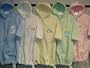 Baby Layette Cotton Terry Hooded Zipper Embroidery Bundler Robe