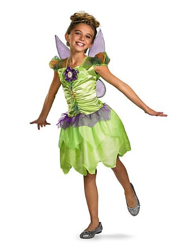 Girls Classic Disney Tinker Bell Rainbow Costume